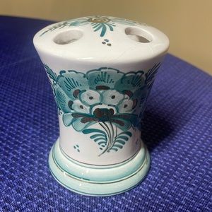 Delft Groen Green Hand Painted toothbrush holder Holland USA